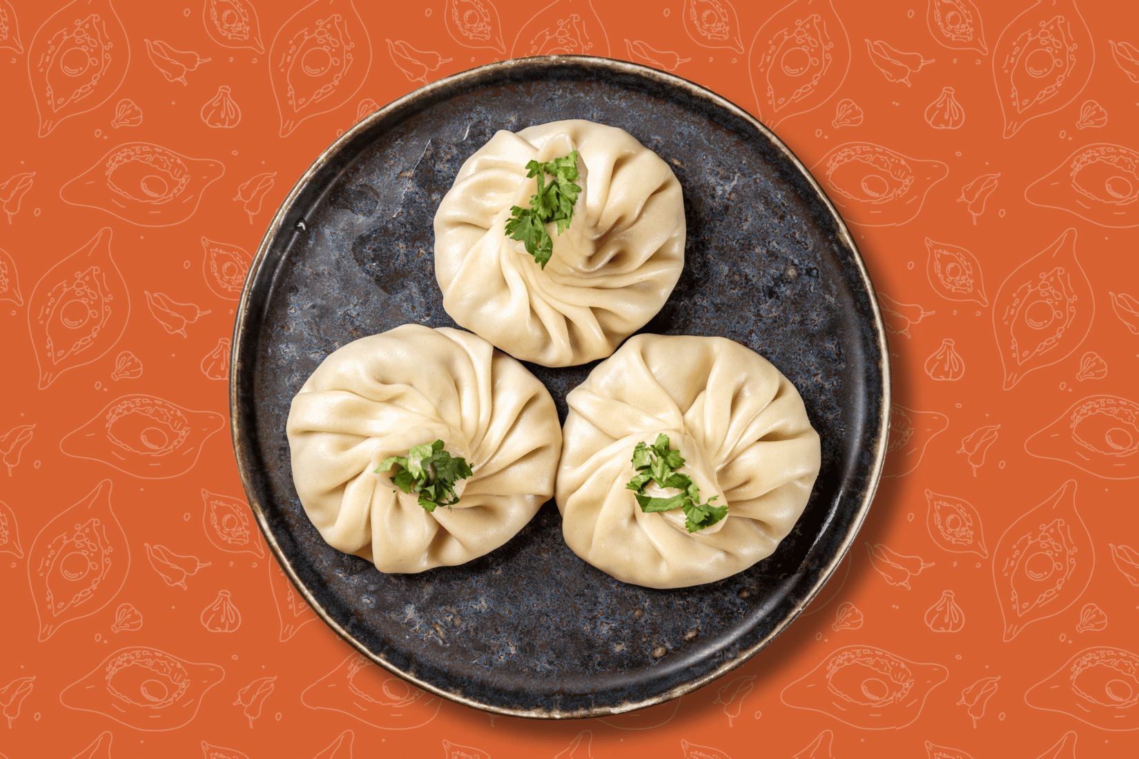 Khinkali with mushrooms