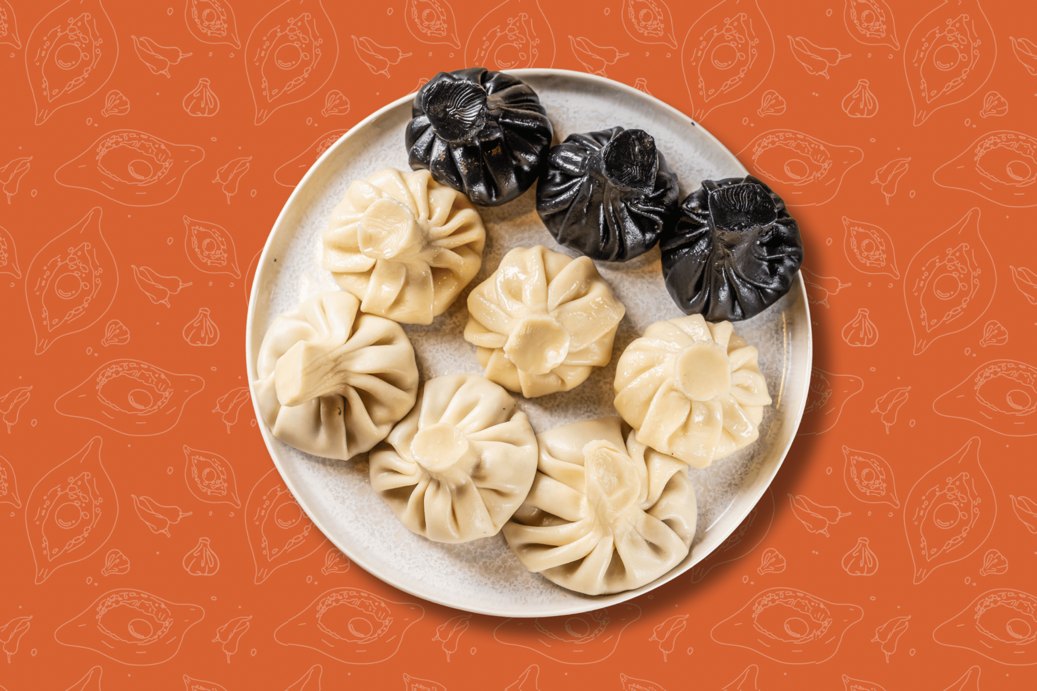 Set of 9 khinkal without meat